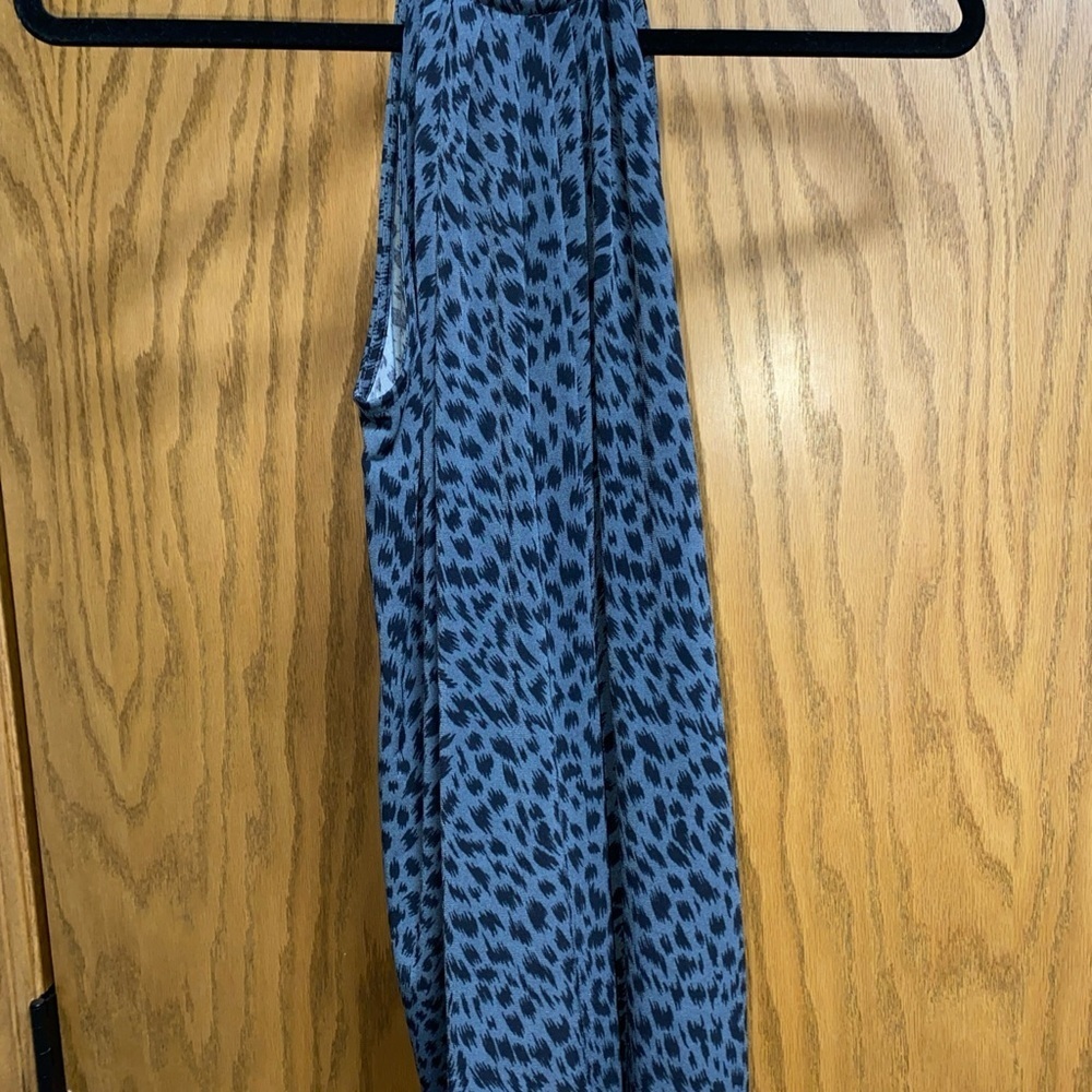 Banana Republic‎ Gray and Black Leopard Print Halter Top - XXS - Picture 4 of 6